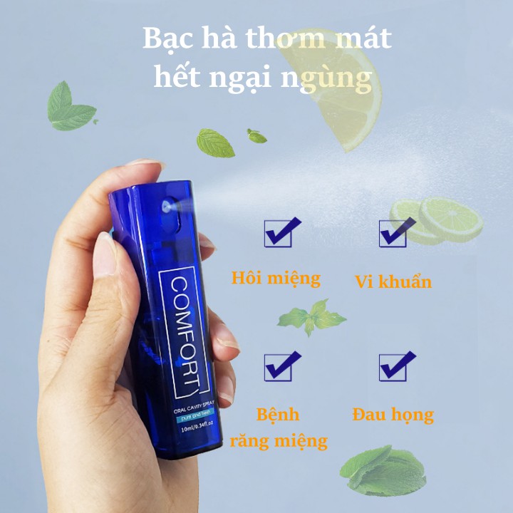 Xịt thơm miệng diệt khuẩn nam nữ tác dụng đến 8 giờ của JIUFUTANG