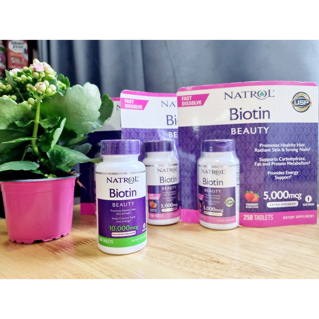 Viên uống đẹp da, tóc, móng Biotin Beauty Natrol