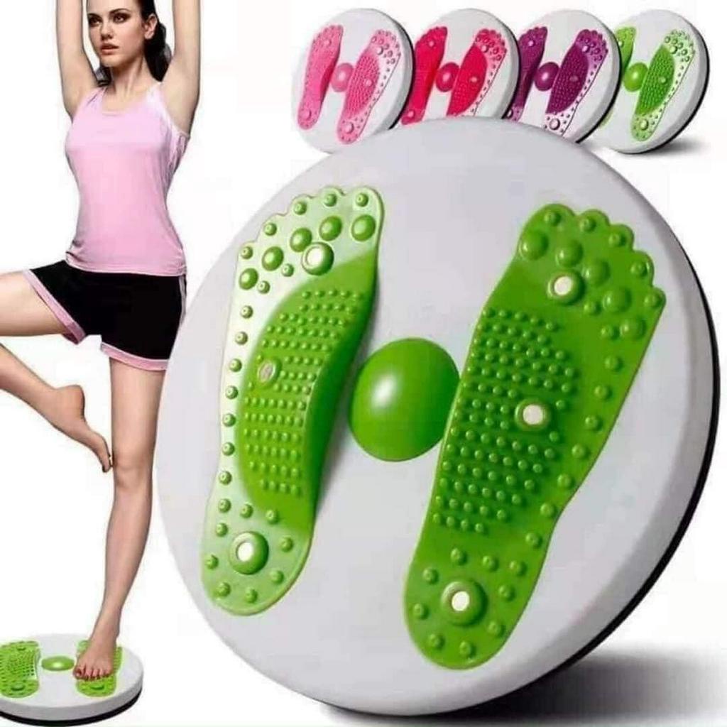 Bàn xoay eo giảm mỡ bụng 360 có đầu massage giúp máu huyết lưu thông, giảm nhức mỏi đôi chân