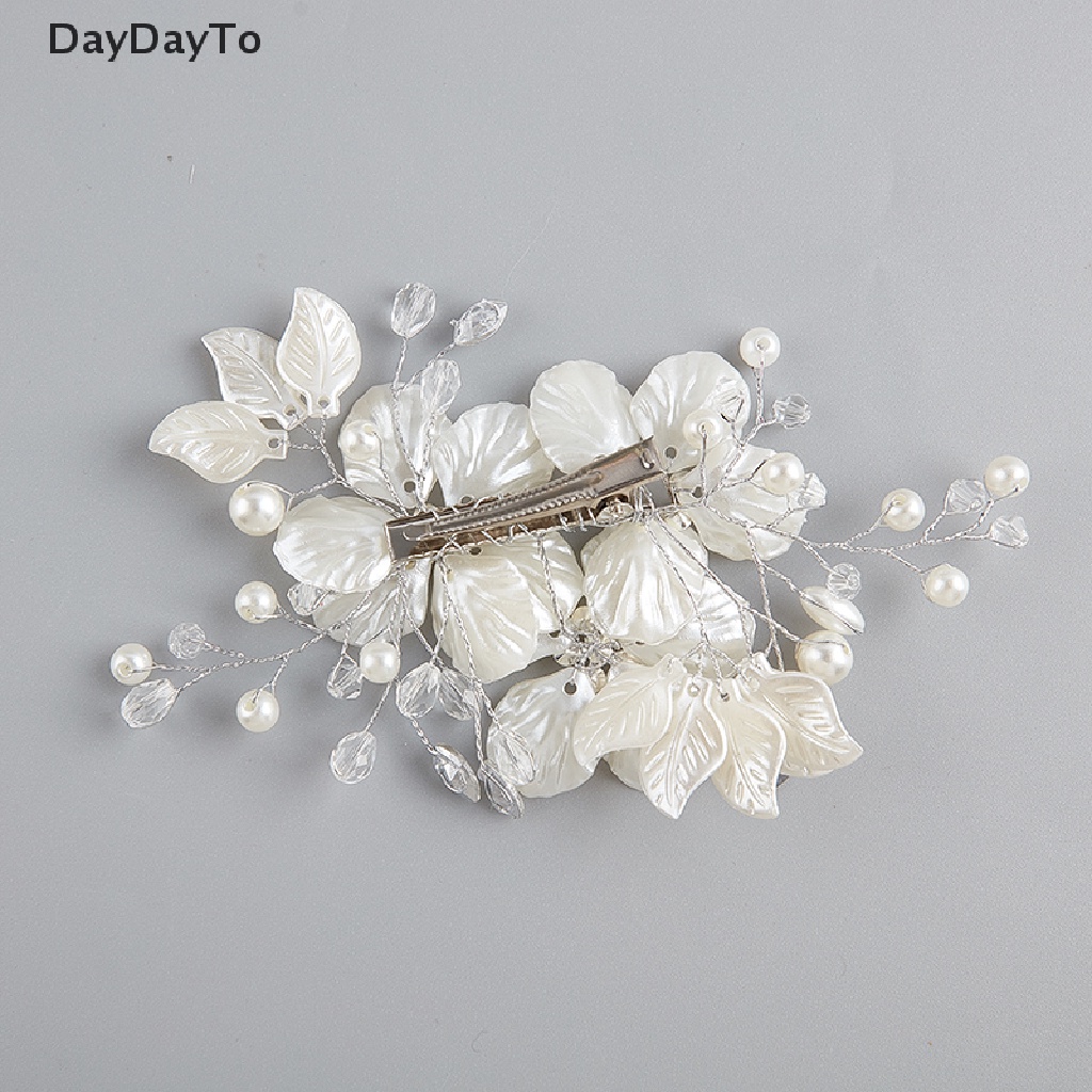 Kẹp Tóc Hình Hoa Đính Ngọc Trai Nhân Tạo Thời Trang