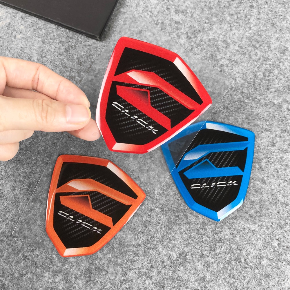 Tem Logo Click 125i 150i Biểu Tượng 3D Epoxy Resin Sticker Cho Xe Máy Honda