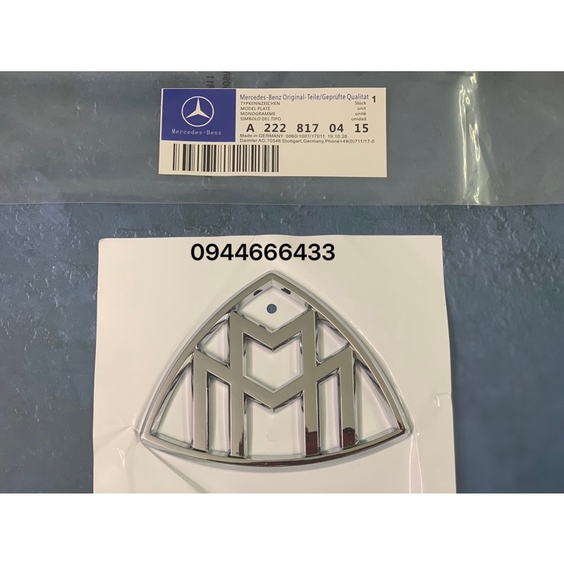 Logo cốp maybach , Biểu tượng sau maybach S500, S600, S450 ,S500