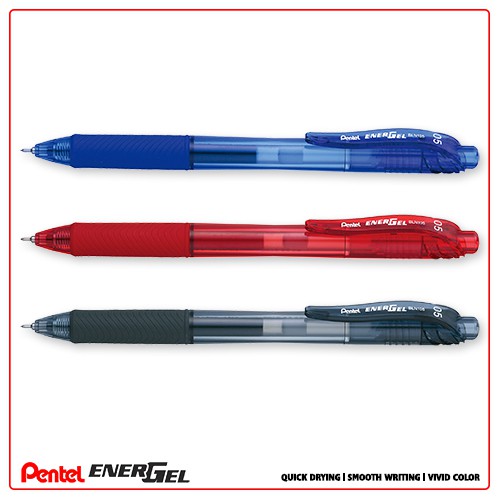 [12 MÀU] Bút Energel Pentel dạng bấm ngòi 0.5 - 0.7 - 1.0 [Hàng Chính Hãng]