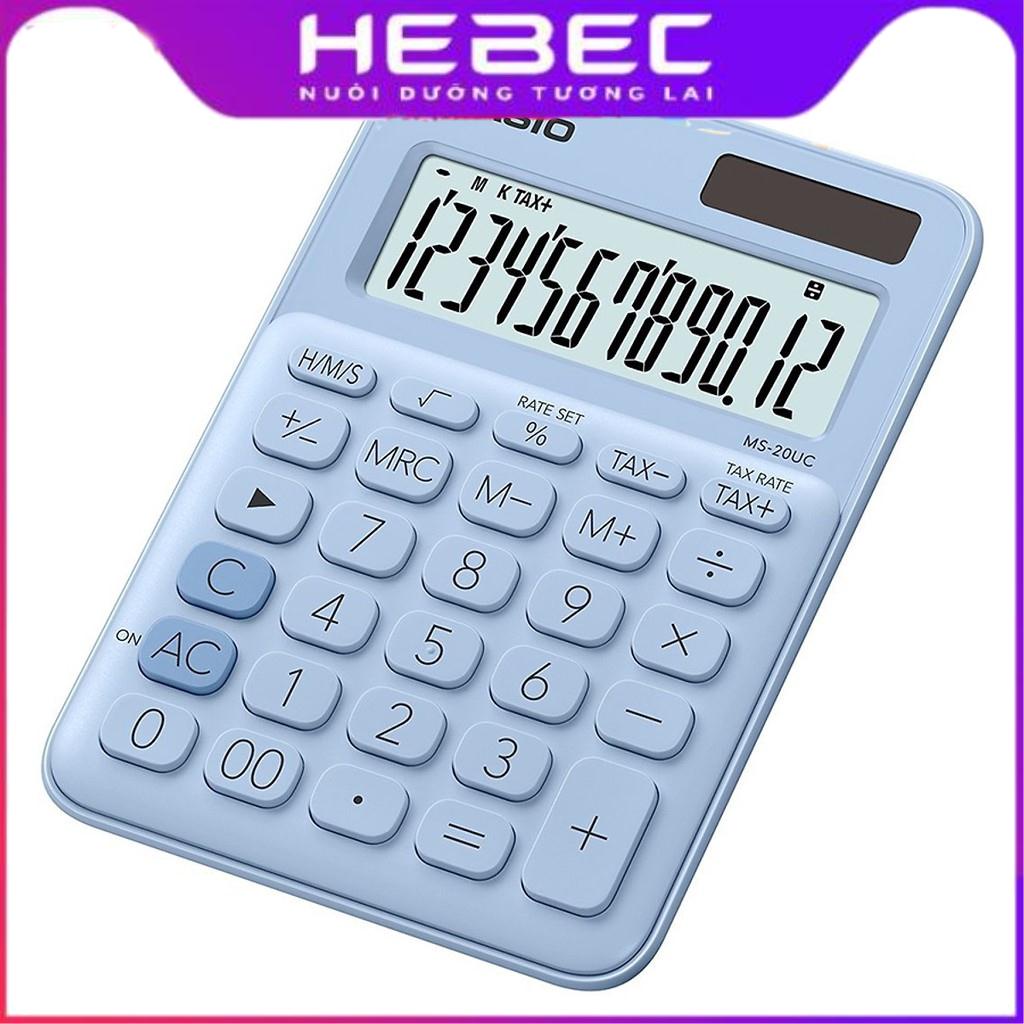 Máy Tính Sắc Màu Casio MS-20UC-LB CHÍNH HÃNG BẢO HÀNH 7 NĂM
