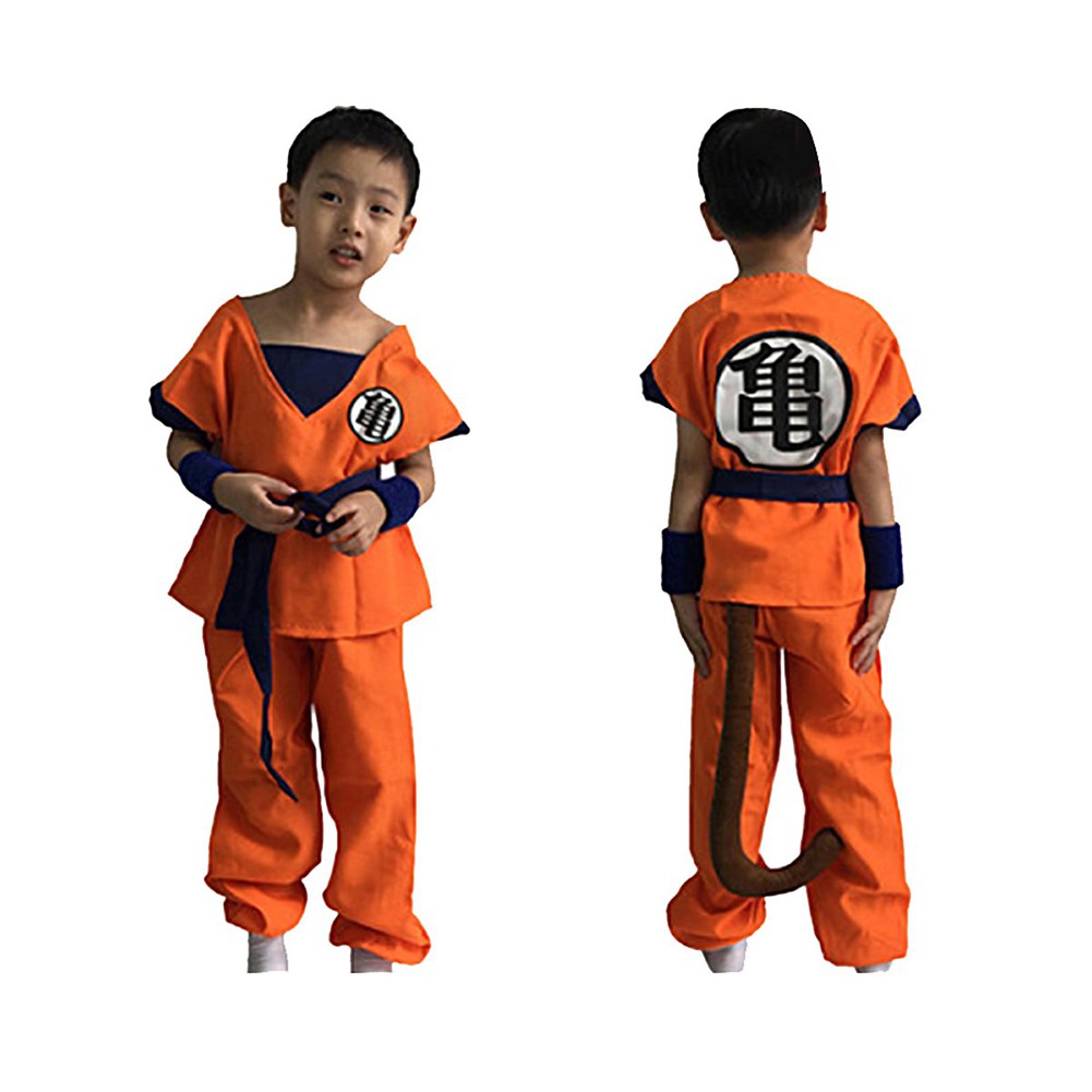Bộ trang phục hóa trang nhân vật Son Goku trong 7 viên ngọc rồng độc đáo cho bé