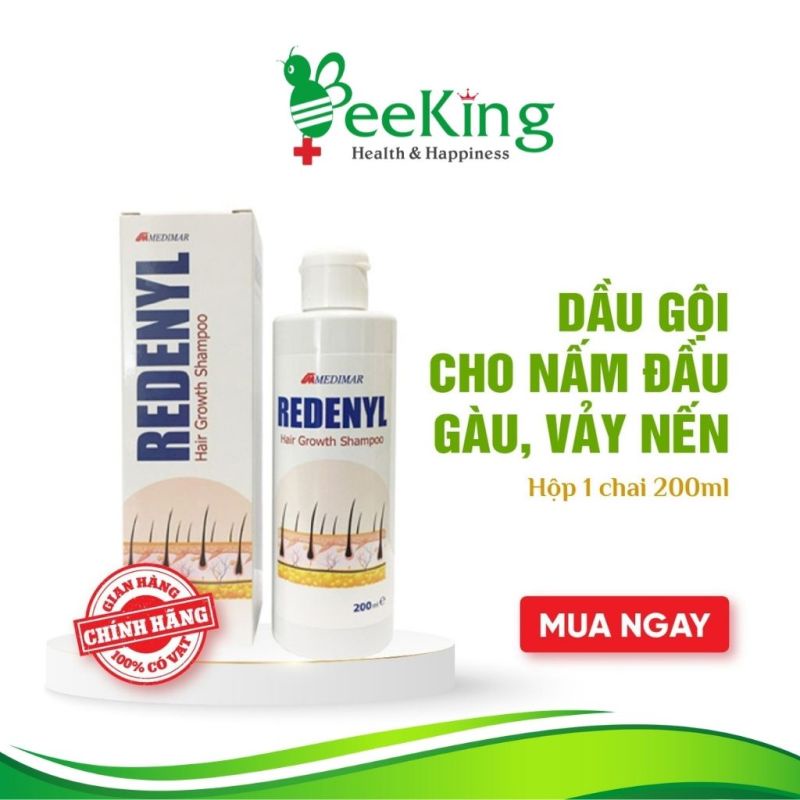 REDENYL - Dầu gội cho người bị rụng tóc, tăng tiết bã nhờn, vảy nến, nấm ngứa