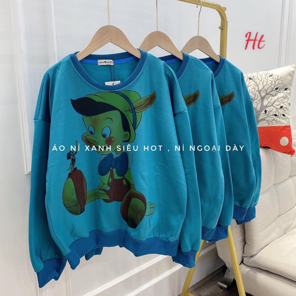 🌸 Áo sweater nỉ cotton cậu bé hot trend ,🌸 Áo hoodie nỉ form rộng dáng unisex phong cách Hàn Quốc