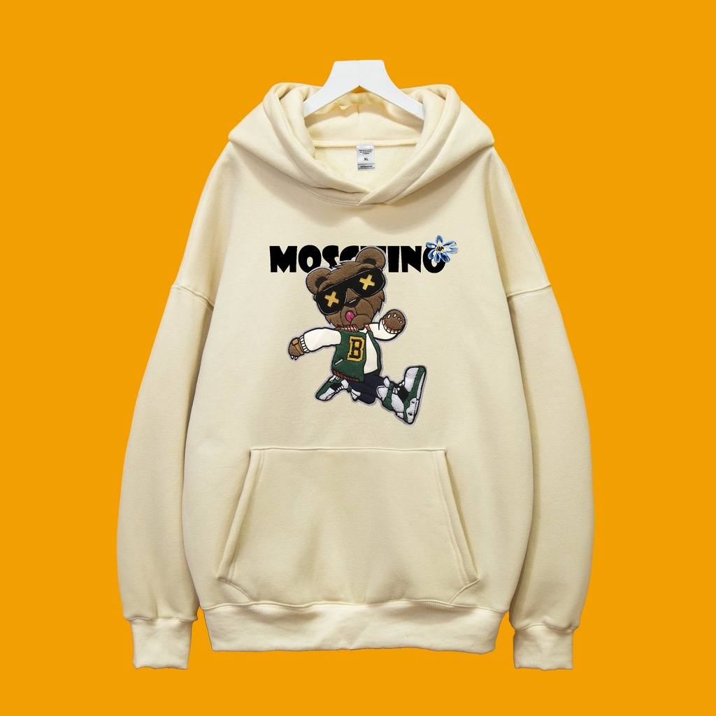 Áo Nỉ Hoodie MOSCHINO GẤU 1 Dogo Store , áo hoodie nam nữ nỉ bông cotton