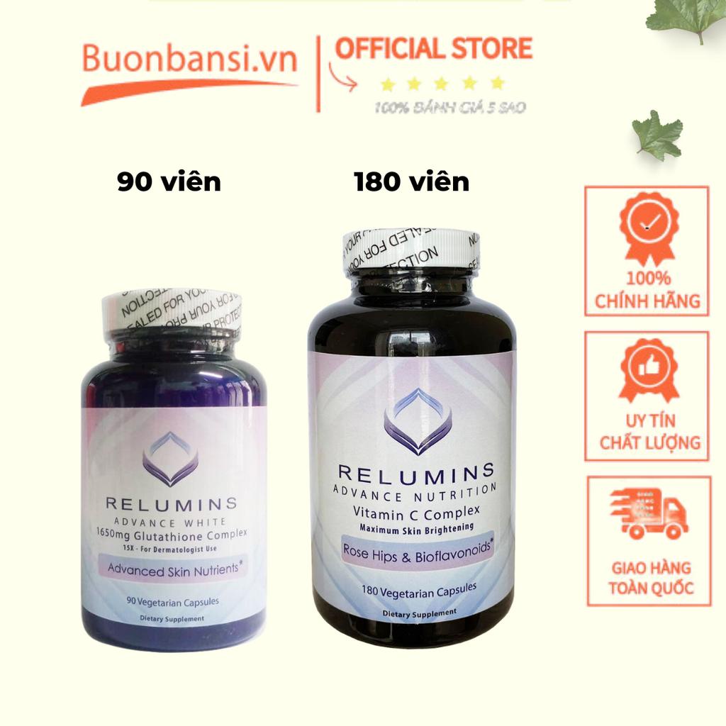 Viên Uống Hỗ Trợ Trắng Da RELUMINS Advanced White Mỹ - 90 Viên Và 180 Viên