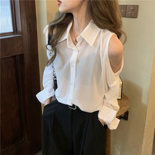 Phiên Bản Hàn Quốc Rời Tất Cả Trận Đấu Giữa Chiều Dài Máy Cẩn Thận Rò Rỉ Vai Chống Nắng Áo Sơ Mi Dài Tay