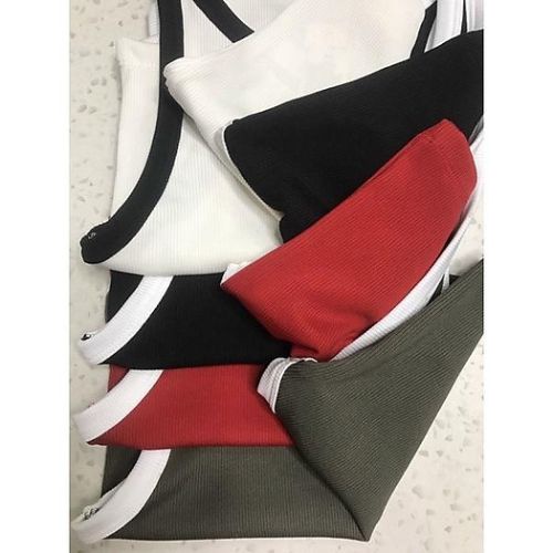 Áo thun crotop nữ , áo thun Crotop viền thời trang trend nhiều màu , Áo dáng ngăn chất thun gân Chely_fashion