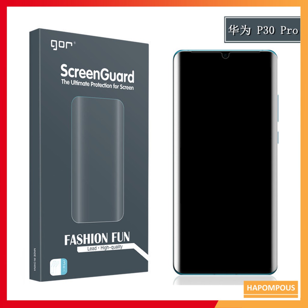 Bộ Dán Dẻo Trong Suốt Huawei P30 Pro / P20 Pro Chính Hãng Gor