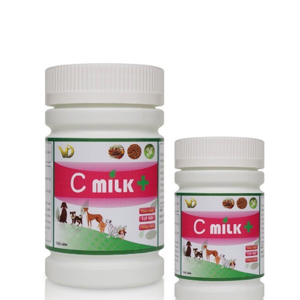 Combo 10 viên Kích Sữa - Tăng Tiết Sữa - Giảm Viêm Tuyến Sữa Chó Mèo - C Milk