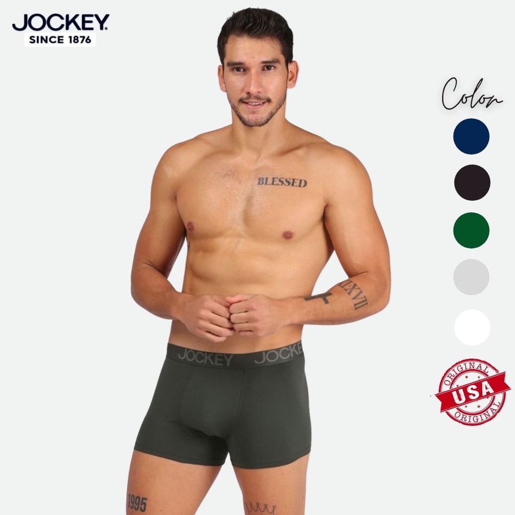 Quần Lót Nam Thun Cotton Jockey Dáng Trunk Boxer Co Giãn Thoải Mái - J1247