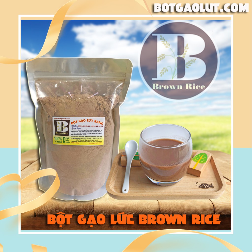 Bột gạo lức Rang Tay Thực Dưỡng Brown Rice 800gr