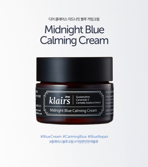 Kem Dưỡng Dear Klairs Phục Hồi Da Midnight Blue Calming Cream