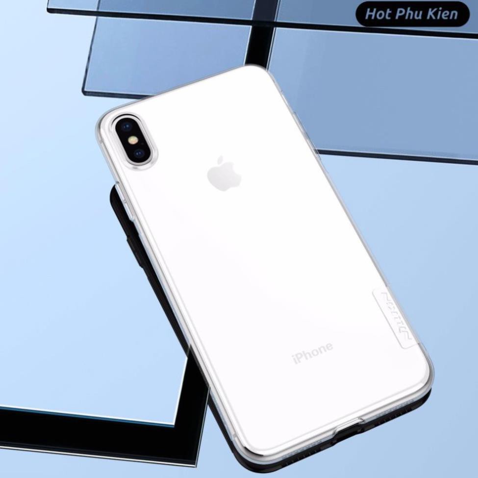 [BH 1 ĐỔI 1] Ốp lưng dẻo iPhone XS MAX (6.5 inch) Nillkin mỏng 0.6 mm (Trong Suốt) - Phân phối HotPhuKien