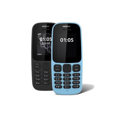 Điện thoại Nokia 105 Dual SIM (2 sim) và 1 sim - Hàng Chính hãng máy cũ đã bao gồm bin + sạc