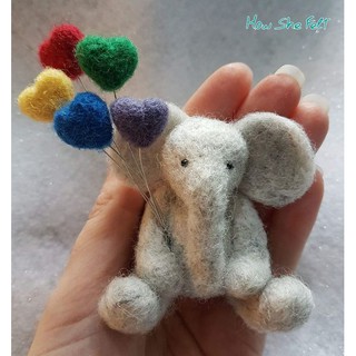 [ĐEN - XÁM] Len chọc - len thô - Needle Felting - Chọc bông