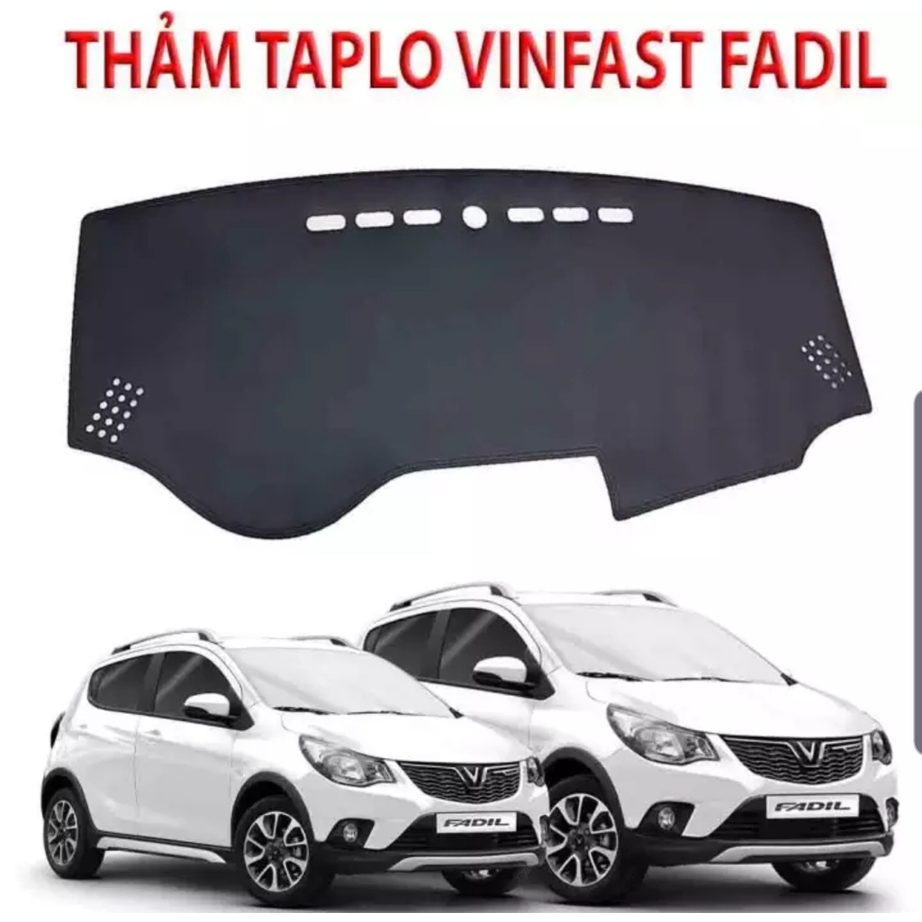 Thảm taplo Vinfast Fadil 2018 - 2021 vân Cacbon 3 lớp cao cấp, chống nóng, bảo vệ ô tô hiệu quả