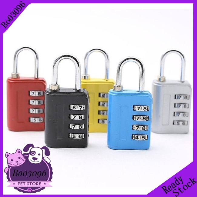 Cabinet Luggage Bag Suitcase Simple Design 4 Digit Security Password Lock Small Padlock