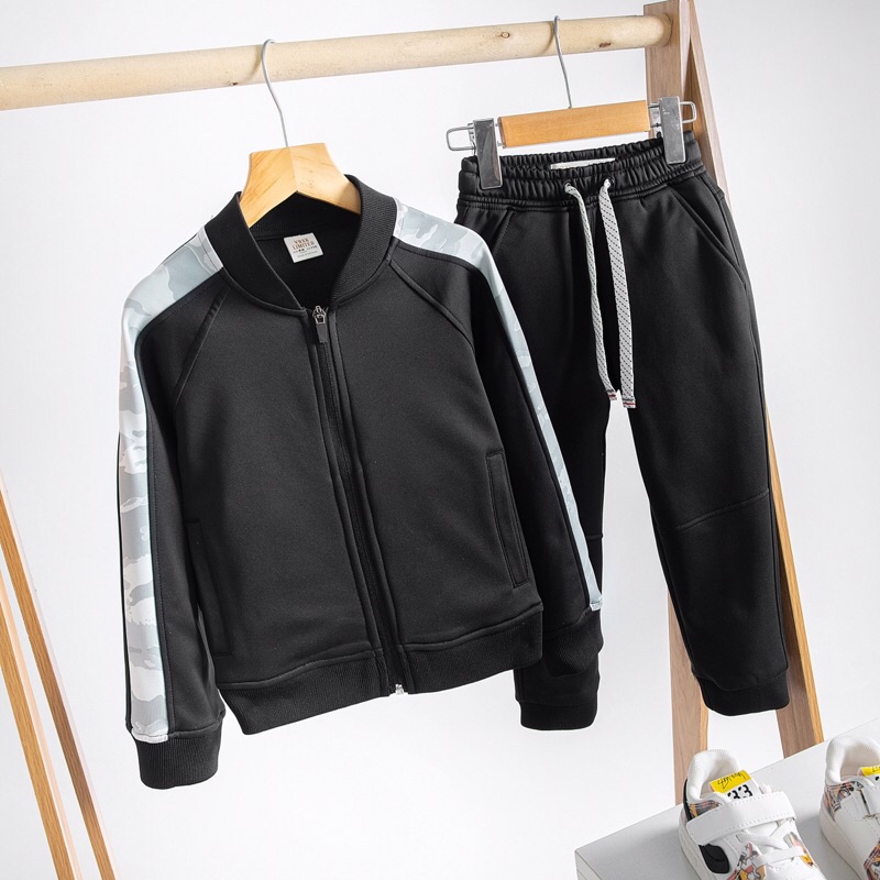 Bộ nỉ bé trai lót lông dày ấm, size từ 15-65kg, khoẻ khoắn siêu cool ngầu