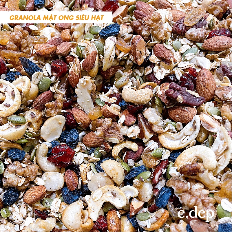 Quà tặng set 4 Granola ăn kiêng siêu hạt, Eat Clean & Low Carb giàu chất béo tốt | BigBuy360 - bigbuy360.vn