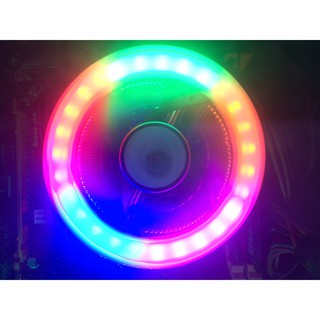 Quạt tản nhiệt CPU Coolmoon Q2 LED RBG Socket Intel /AMD (Full box + keo tản nhiệt) - Fan CPU Led