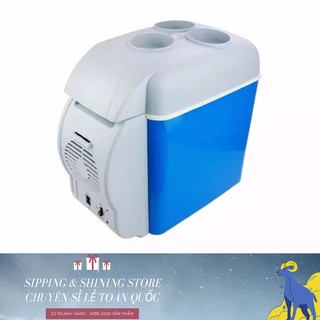 [GIÁ SỈ] Tủ Lạnh Mini Ô Tô Du Lịch Dã Ngoại 7.5 Lít