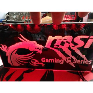 Backplate MSI GTX 1050Ti - RGB LED (khắc lazer)