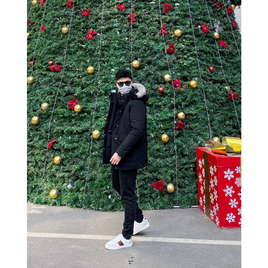 Áo Parka 3 lớp cao cấp, giữ nhiệt tốt , lớp ngoài trần bông cao cấp có thể tháo rời mũ