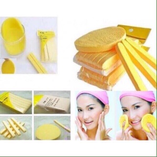 Miếng mút rửa mặt túi 12 cái.