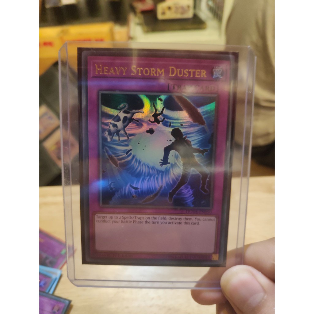Lá bài thẻ bài Yugioh Heavy Storm Duster – DUDE - Ultra Rare - Tặng bọc bài nhựa bảo quản
