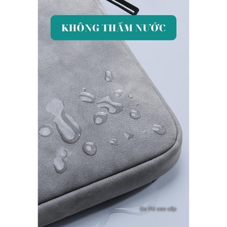 Túi Chống Sốc Macbook/Surface/Laptop, Cặp Da Đựng LapTop Thời Trang Chống Va Đập Kháng Nước 13/14/16, Tặng Túi Nhỏ Rời