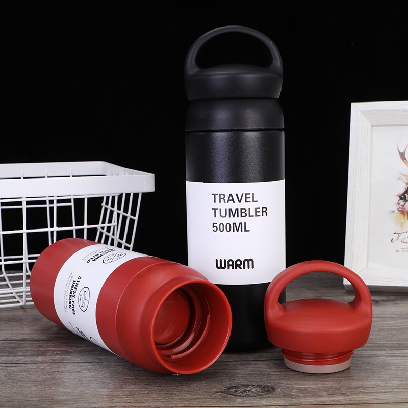 Bình nước giữ nhiệt inox 500ml  TRAVEL TUMBLER chất lượng tốt  -bình nước giữ nhiệt