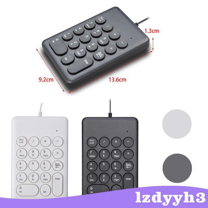 Bàn Phím Số 18 Phím Có Dây Lzdyyh3 Dùng Cho Laptop Máy Tính Để Bàn