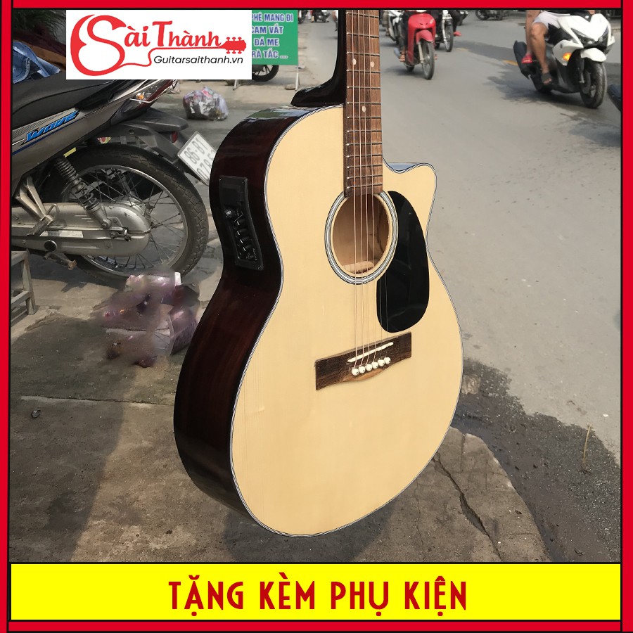 Đàn guitar acoustic ST1150 lắp EQ7545 (màu gỗ tư nhiên)