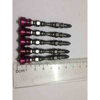 Set 5 mũi vít 4 cạnh nam châm - đầu bắt vít nam châm - bộ 5 mũi bắt vít từ tính - đầu bắt vít có nam châm siêu cứng