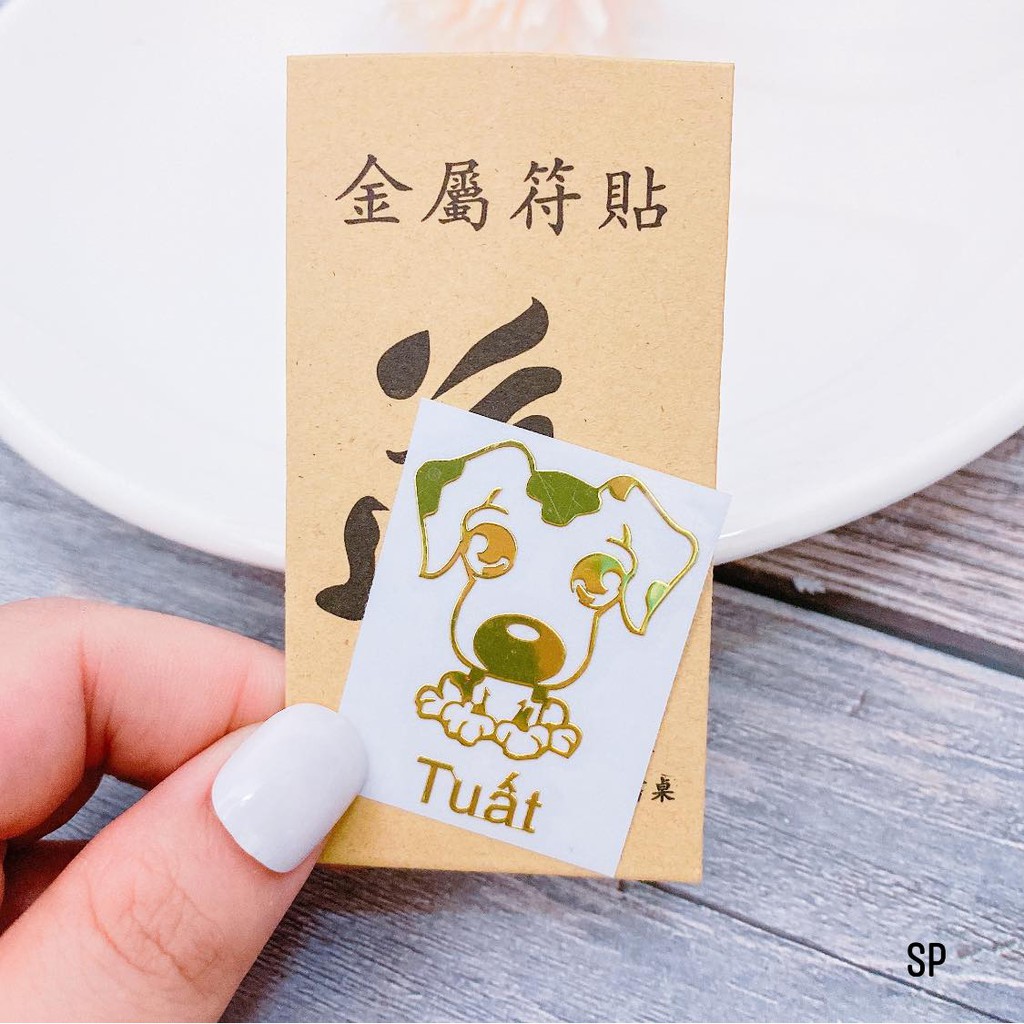 Miếng dán điện thoại , linh phù 12 con giap