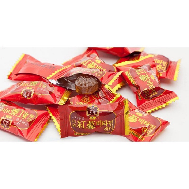 Kẹo Hồng Sâm Hàn Quốc, Túi 200g, Thơm Ngon Bổ Dưỡng, Giàu Tinh Chất Sâm