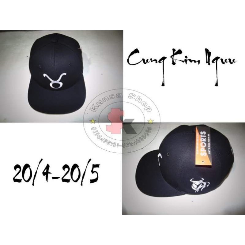 NÓN LƯỠI TRAI NÓN SNAP THÊU LOGO 12 CUNG HOÀNG ĐẠO