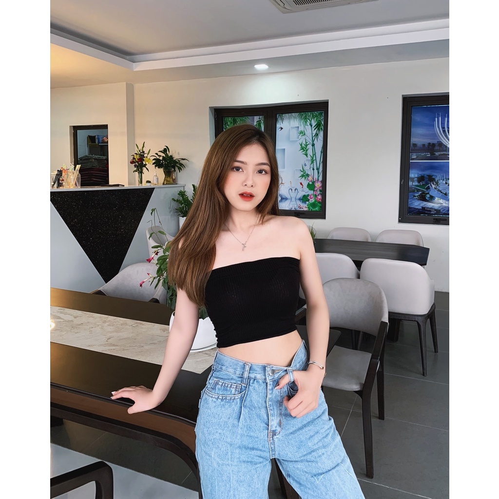 [Voucher 15k cho Follower mới] Áo ống, quây ngực ST Clothing thun trơn, croptop nữ dáng ôm, màu trơn không dây