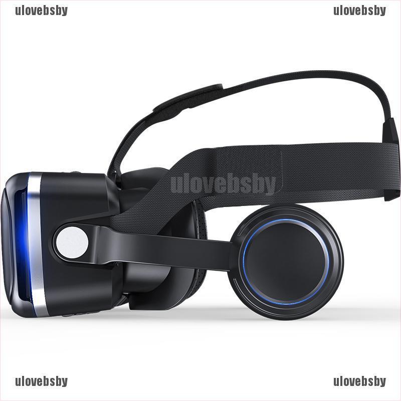 【ulovebsby】3D Glasses Stereo Virtual Reality Cardboard Headset Helmet Bluetoot