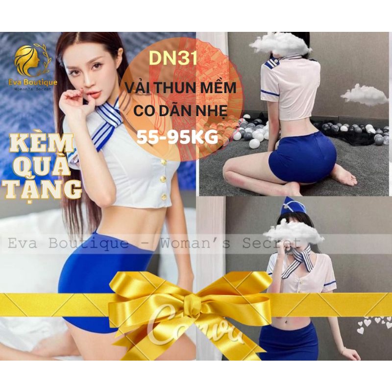 _DN31_Set bộ cosplay tiếp viên hàng không [EvaBoutique]
