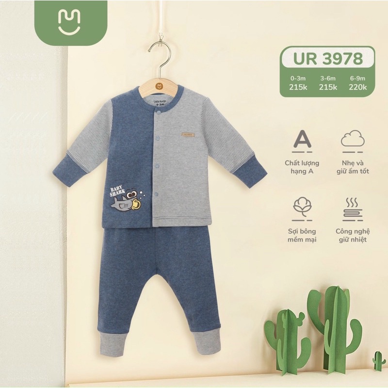 Bộ nỉ cài thẳng Uala Rogo UR 3978