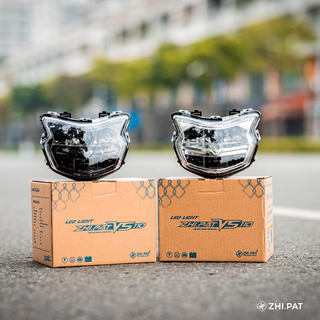 Chóa đèn led Vision 2020, 2021, 2022 đèn pha led VS 2 tầng Zhi.pat chính hãng - Bảo Hành 1 Năm