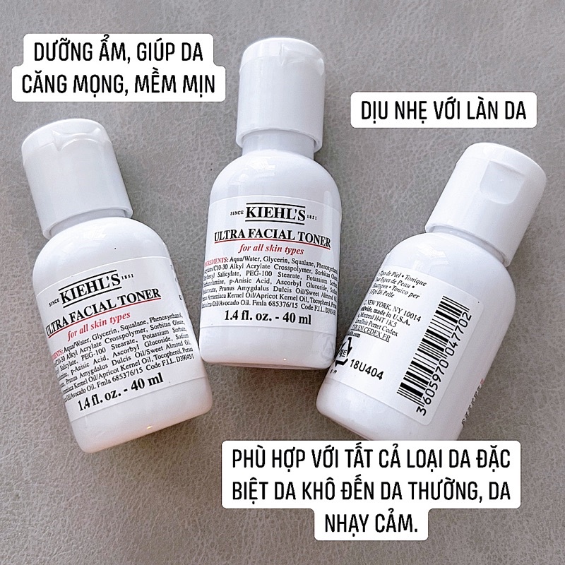Nước Hoa Hồng Cấp Ẩm KIEHL'S Ultra Facial Toner 40ml