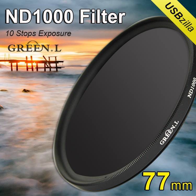 Filter GreenL ND1000 kính lọc ND1000 10 stop các cỡ 49mm 52mm 55mm 58mm 67mm 72mm 77mm