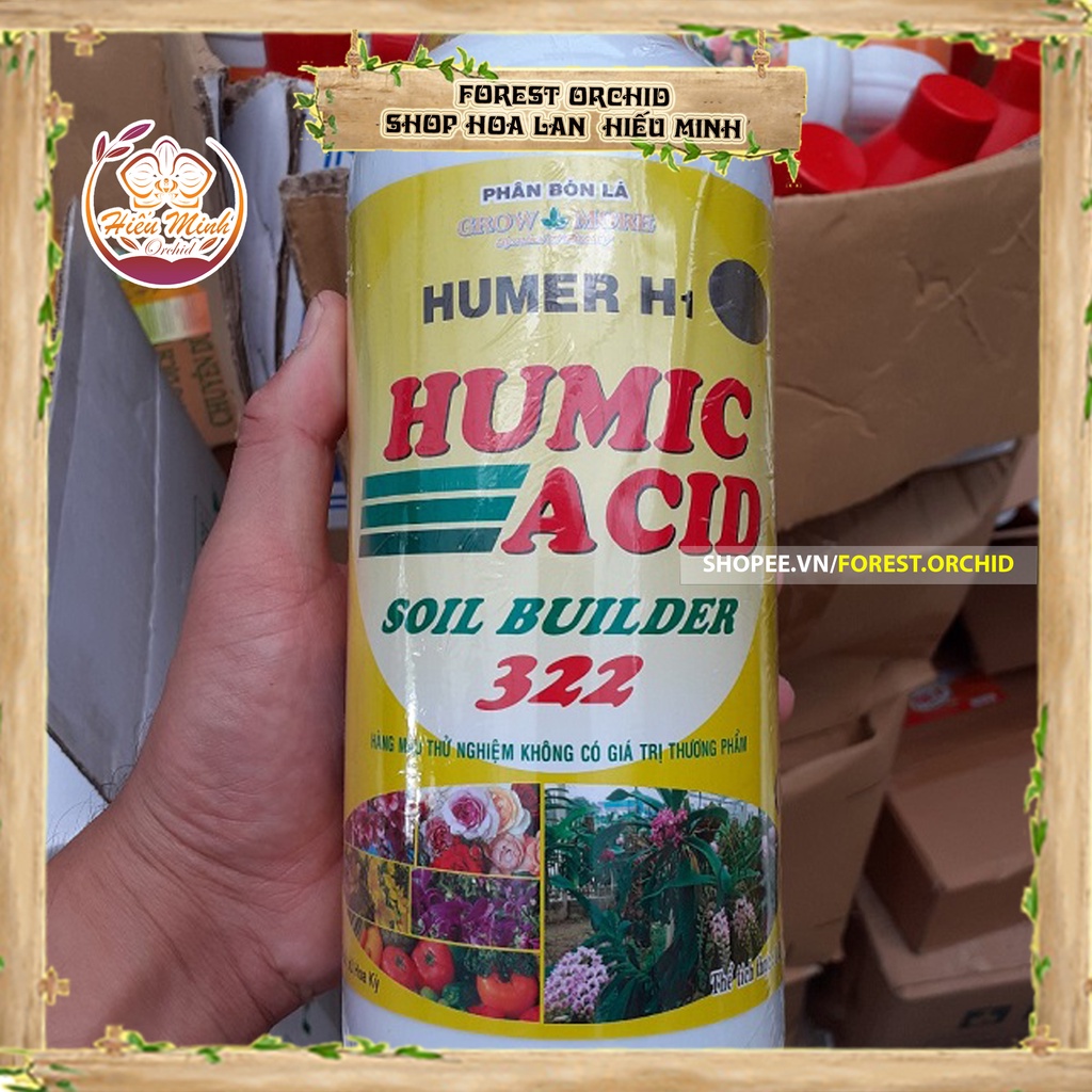 HUMIC ACID 322 thuốc kích thích tăng trưởng cho Hoa Lan loại TỐT, Làm cho cây cảnh và hạt giống, Bền, Đẹp, Xanh, Sống