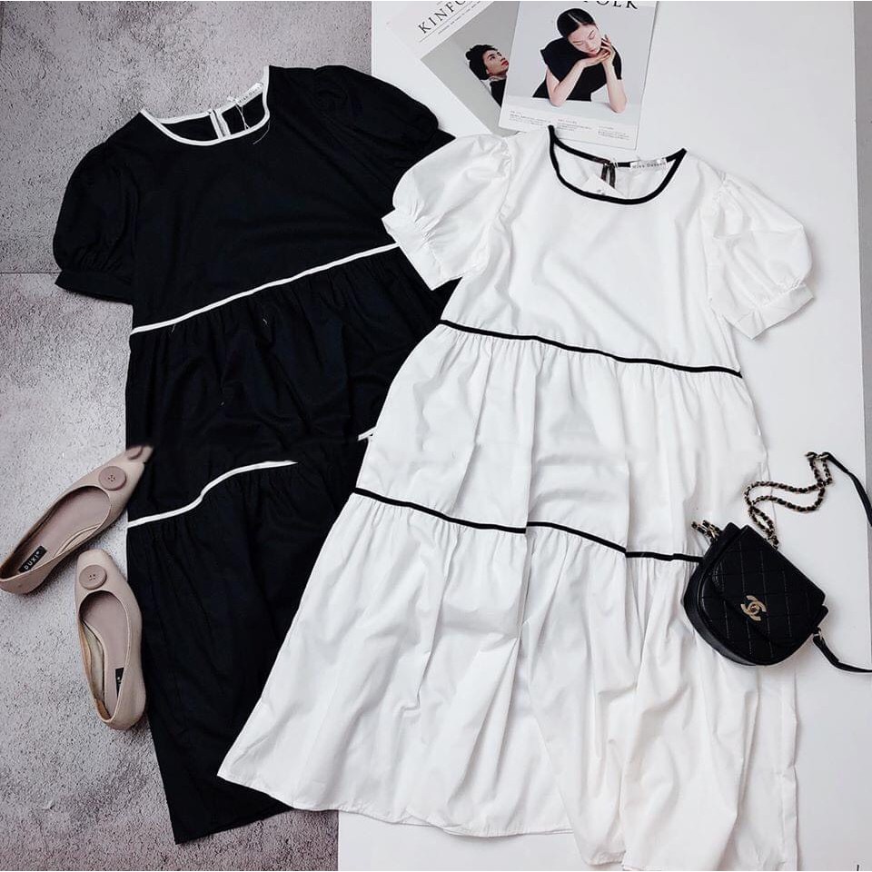 Váy bầu thiết kế dáng babydoll siêu xinh